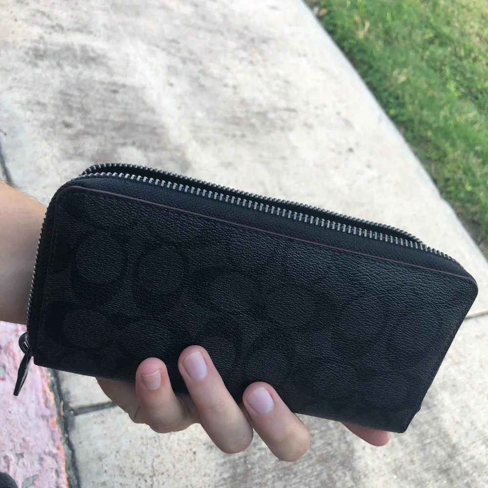 Black Coach Leather Jacket Unisex In perfect conditions - Picture 6 of 8